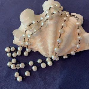 SILPADA N1368 Sterling & freshwater pearls 32”